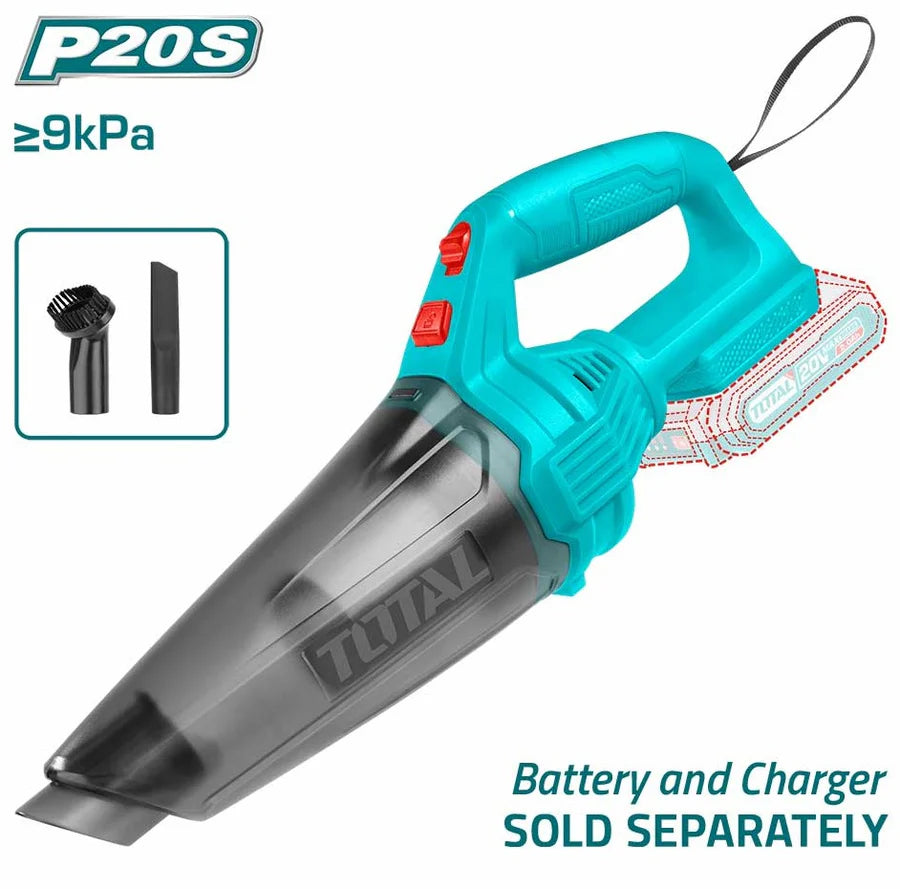Total 20V Lithium-Ion Cordless Vacuum Cleaner 0.5L | TVLI201261 Total